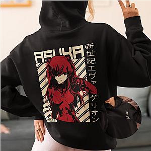 Evangelion Hoodies – Asuka Anime Retro Pullover Hoodie