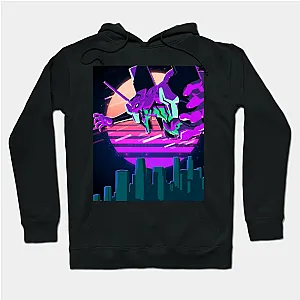 Japan Anime Evangelion Hoodie - EVA 01 Anime Printed Pullovers Casual Hoodies