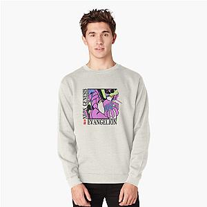 Evangelion Sweatshirt - Anime Evangelion Fashion Vintage Pullover Sweatshirt