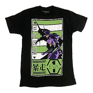 Evangelion Anime T-Shirts - Evangelion EVA 01 Test Type Short-Sleeve T-Shirt