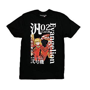 Evangelion Anime T-Shirts - Asuka and Evangelion Unit-02 Anime T-shirt