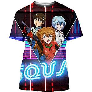 Evangelion T-Shirts - 3D Fashion Streetwear Evangelion T-shirt