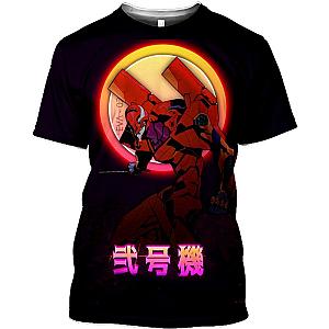 Evangelion T-Shirt - Casual Top Fashion Streetwear Evangelion Clothes