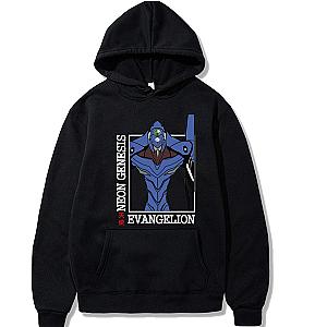 Evangelion Hoodie - Japan Anime Printed Streetwear Pullover Hoodies