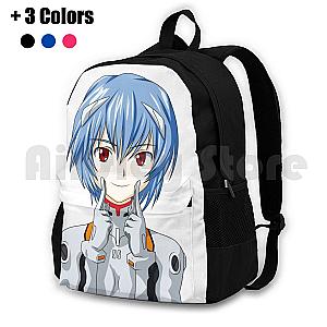 Evangelion Backpack - Ayanami Smile Outdoor Hiking Waterproof Camping Backpacks