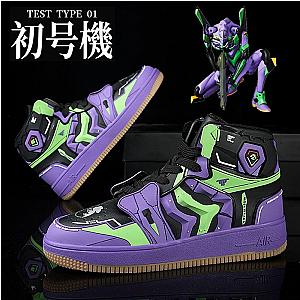 EVANGELION Basketball Shoes EVA-01 EVA-02 Luxury Fashion Breathable Sneakers