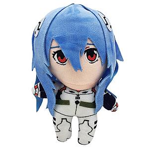 22CM Blue Rei Ayanami Long Blue Hair Evangelion Stuffed Toy Plush