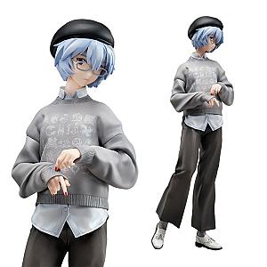 23CM Ayanami Rei Casual Dress Up EVANGELION Figure Model Toy