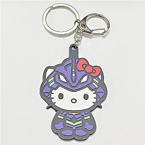 Neon Genesis Evangelion Mecha Kitty Enamel Key Chain