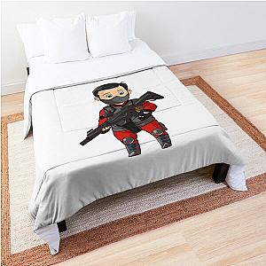 Cute Chibi Everlast Foundation Guard C with Machine gun Comforter