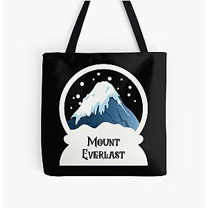 Mount Everlast Snow Globe All Over Print Tote Bag