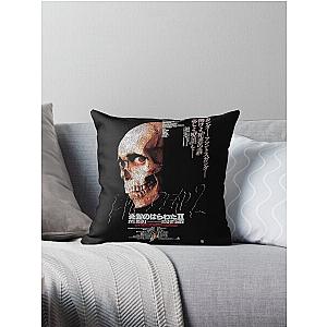 Japanese Evil Dead Worn Poster Throw Pillow