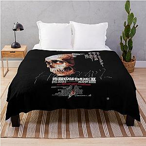 Japanese Evil Dead Worn Poster Throw Blanket