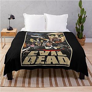 Evil Dead V6 Horror Movie Black T Shirt Throw Blanket