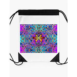 Excision Psychedelic Neon Kaleidoscope Fan Art Drawstring Bag Premium Merch Store