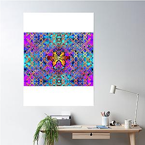 Excision Psychedelic Neon Kaleidoscope Fan Art Poster Premium Merch Store