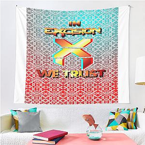 In Excision We Trust Fan Art Kaleidoscope Festival Flag Tapestry Premium Merch Store