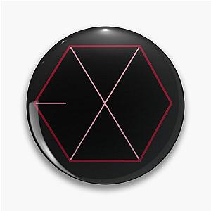 Pink and Red Exo Logo Pin