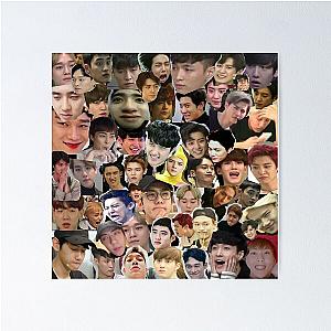 EXO - Meme Face Collage Poster