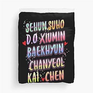 exo name  Duvet Cover