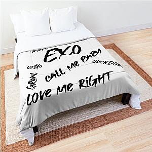 EXO call me baby, love shot, monster, ko ko bop Comforter