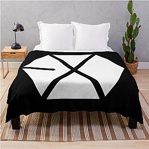 EXO Logo White (Ania Mardrosyan) Throw Blanket