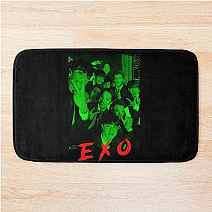 EXO Kpop Group Members Green Korean Kpop RGB Color Design Bath Mat