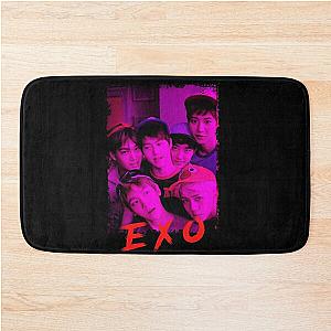 EXO Kpop Group Members Purple Korean Kpop RGB Color Design Bath Mat