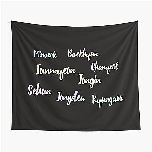 EXO real name tag Tapestry