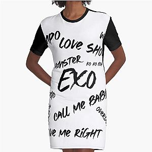 EXO call me baby, love shot, monster, ko ko bop Graphic T-Shirt Dress