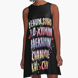 exo name  A-Line Dress