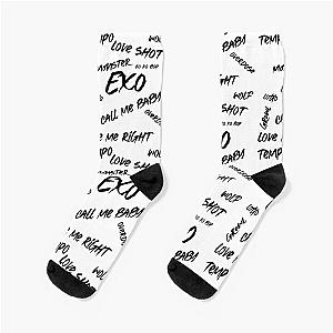 EXO call me baby, love shot, monster, ko ko bop Socks