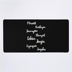 EXO real name tag Desk Mat