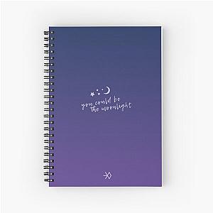 EXO Forever Lyrics (You could be the moonlight) Spiral Notebook