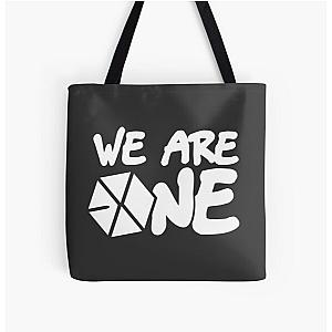 EXO - We Are One! (White Font) All Over Print Tote Bag