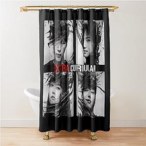 Extracurricular Kdrama Black Shower Curtain