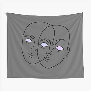 colorful faces t shirt Tapestry