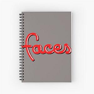 The Faces  1970s Rock Band Spiral Notebook