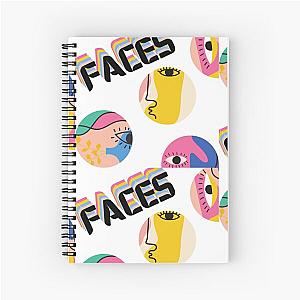 Faces Spiral Notebook