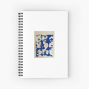 blue and white faces  Spiral Notebook