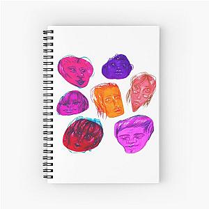 Hirameki colorful faces Spiral Notebook