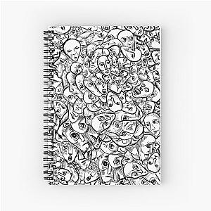 Faces and more faces Spiral Notebook