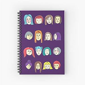 Faces Spiral Notebook