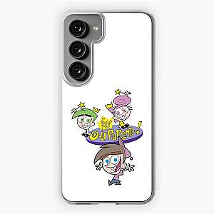 The Fairly OddParents Cosmo Wanda And Timmy Title Logo Samsung Galaxy Soft Case