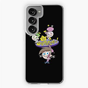 The Fairly OddParents Cosmo Wanda And Timmy Title Logo Samsung Galaxy Soft Case
