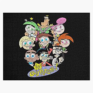 Music Vintage Retro Nickelodeon The Fairly Oddparents Character Profile Halloween Jigsaw Puzzle