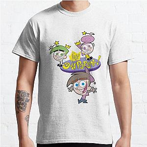 The Fairly OddParents Cosmo Wanda And Timmy Title Logo Classic T-Shirt