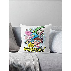 The Fairly OddParents Timmy Cosmo and Wanda Throw Pillow