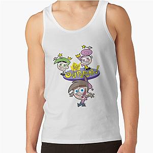 The Fairly OddParents Cosmo Wanda And Timmy Title Logo Tank Top