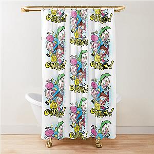 The Fairly OddParents Timmy Cosmo and Wanda Shower Curtain